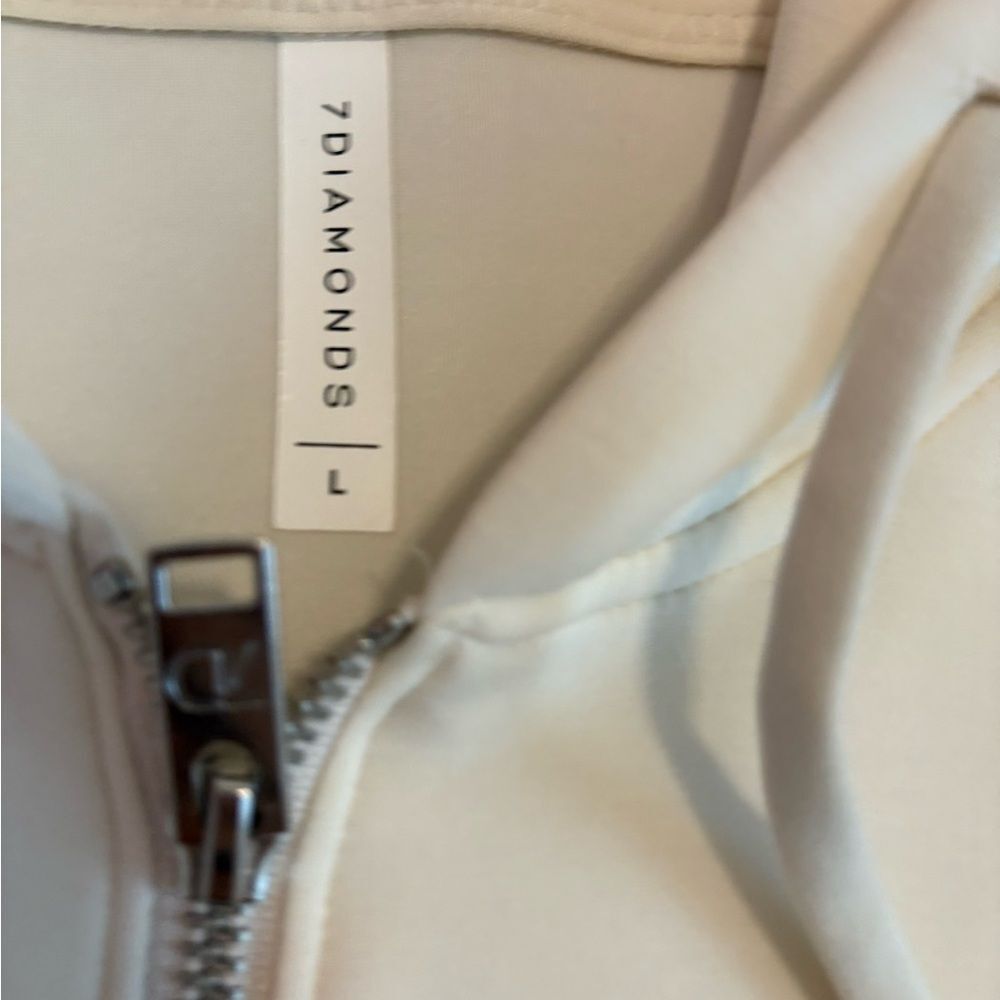 7 Diamonds Cream Hoodie Jacket - Picture 2 of 5